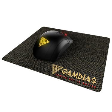 Imagem de Kit Mouse E Mousepad Demeter E1 Gamdias LED 3200DPI 125Hz 6 Botões Preto