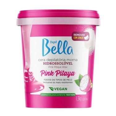 Imagem de Cera Depilatória Hidrossolúvel Pink Pitaya Depil Bella 1300g