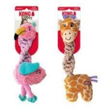 Imagem de Brinquedo Mordedor Interativo Kong Dog Knots Twists  Sortido MD/LG