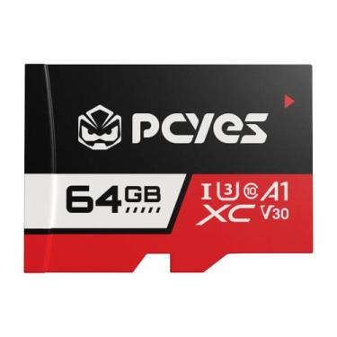 Imagem de Cartão de Memória PCYES Micro Sd 64GB C10 U3 V30 - PY64GBSDXC - PCYES
