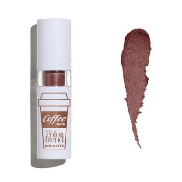 Imagem de Batom Labial kiss Matte Coffe Date Avon Cor Cappuccino (Edição Limitad