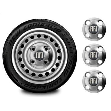 Imagem de Jogo 4 Calotas Miolo Roda ferro Idea Aro 13-15 Prata