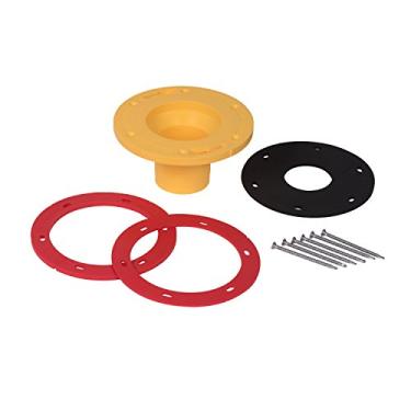 Imagem de Oatey Kit de extensão de flange de vaso sanitário 43404 Set-Rite 0,6 cm a 3/8 extensor, vermelho, amarelo