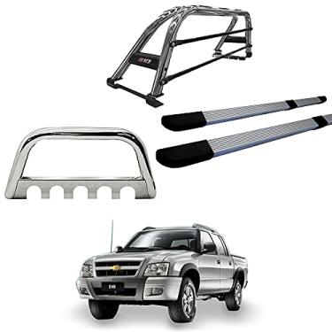 Imagem de Kit Quebra Mato+Santo Ant Duplo+Estribo Orig-S10 94/11 Preto