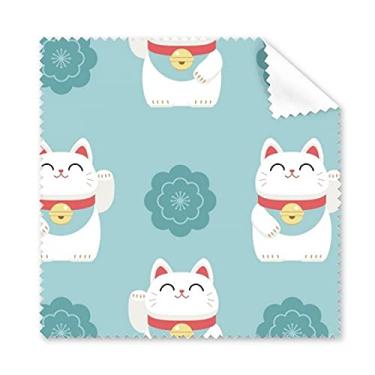 Imagem de Lucky Cats Sakura Totem Japão, pano de limpeza para celular, 5 peças