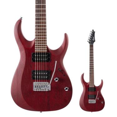 Imagem de Guitarra Cort X 100 2 Humbucker Powersound Open Pore Black Cherry