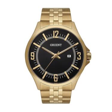 Imagem de Relógio Masculino Orient Dourado Analógico Com Calendário