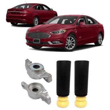 Imagem de 2 Kit Traseiro Coxim Batente Coifa Fusion 2016 2017 2018 19