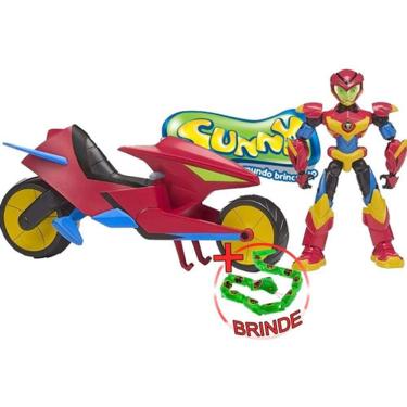 Imagem de Brinquedo Moto Axel Boneco Articulado Power Players SUNN_