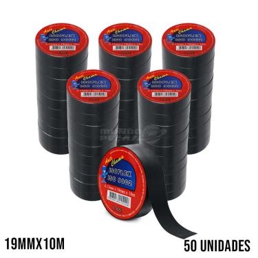 Imagem de Fita Isolante Anti Chama Isoflex 19mm X 10m 50 unidades