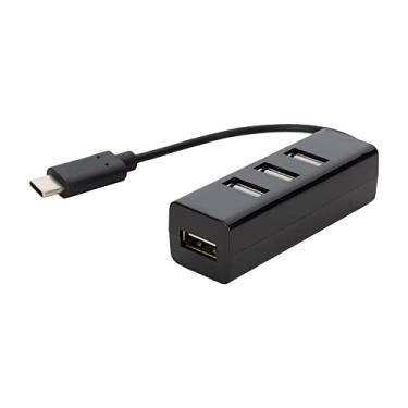 Imagem de USB C Pocket Hub 4 portas USB 2.0 portátil, Cabos & Plugs