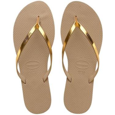 Imagem de Havaianas You Metallic Areia Dourada Metálico