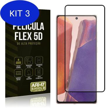 Imagem de Kit 3 Película Flex 5D Cobre A Tela Toda Blindada Galaxy Note 20