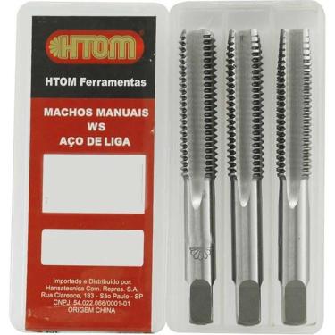 Imagem de Jogo Macho Manual M10 X 1,50Mm Aço Liga 3 Peças Htom