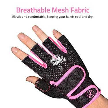 Imagem de Tingpai Luvas de vela 3/4 dedo curto ciclismo mountain bike luvas de bicicleta pa homens e mulheres pesca canoagem remo luvas de treino de vela