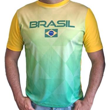 Imagem de Vestuario Copa Do Mundo Camiseta Brasil Amarelo G - Lumo