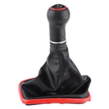 Imagem de Qiilu Kit de bota de manopla de mudança de marchas de carro de 5 velocidades adequado para MK4 1999 2000 2001 2002 2003 2004 manual/substituição de capa de câmbio de marcha