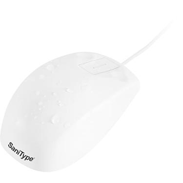 Imagem de Mouse óptico SaniType lavável profissional higiênico Touchpad-scroll (USB) (branco) | OMST0C03-W