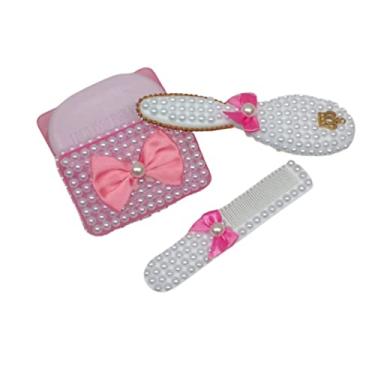 Imagem de Kit Cuidados do Bebê Pente Escova e Saboneteira Artesanal