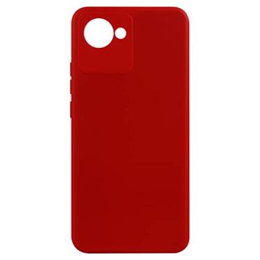 Imagem de Capa Capinha Case Aveludada Vermelha Realme C30 6.5 + Película De Ceramica - Luiza Cell25