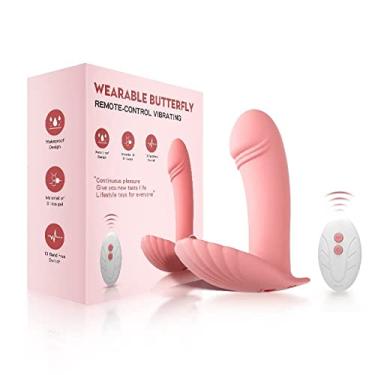 Imagem de Vibrador Feminino de Borboleta Com Controle Remoto 10 Frequências Sexuais Estimulador Erótico Zatla (Rosa)