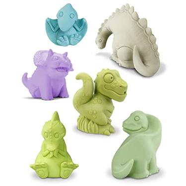 Imagem de Roma Jensen Brinquedo para Bebe Coleção Dinos Banho Caixa com 06 Roma 8.5cm