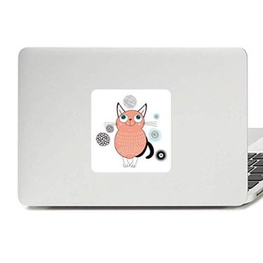 Imagem de Adesivo de vinil de gato rosa sorriso, adesivo para laptop, decoração de PC