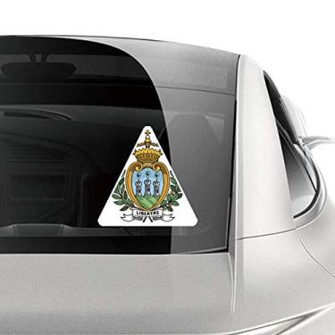 Imagem de DIYthinker Adesivo de carro com emblema nacional San Marino Europa para motocicleta bicicleta bagagem decalque