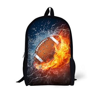 Imagem de Mochila com estampa de combustão para crianças de 43 cm, Football, Medium