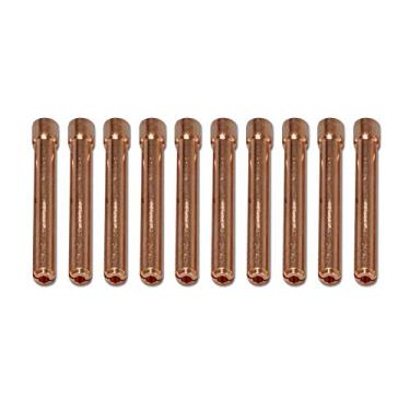 Imagem de RIVERWELD Lanterna de solda TIG Collet 10N24 2,4 mm para QQ300 PTA DB SR WP 17 18 26 TIG 10 peças