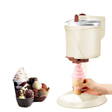 Imagem de Sorveteira, Sorveteira Elétrica, Serviço Macio de Bancada Sorvete de Iogurte Caseiro de Grande Capacidade, Desligamento Automático, Perfeito para Crianças Professor Obrigado Presentes