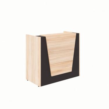 Imagem de Balcão de Atendimento Recepção Calvi e Preto 120 cm