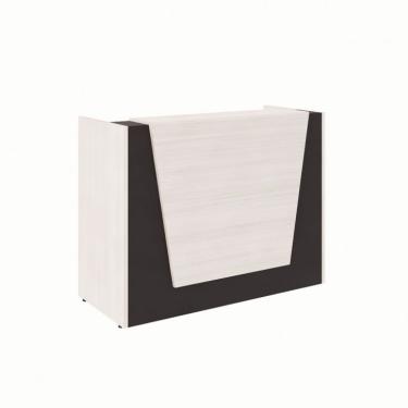 Imagem de Balcão de Atendimento Recepção Carvalho Berlin e Preto 140 cm