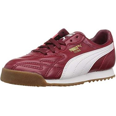 Imagem de PUMA Tênis infantil unissex Roma Anniversario, Pomegranate-puma White, 3.5 Big Kid