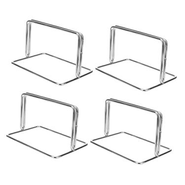 Imagem de HONMEET 4 Peças De Suporte De Defletor Clipe De Suporte De Defletor Na Mesa Divisórias De Mesa De Escritório Suporte De Partição De Mesa Suporte De Partição De Metal Suporte Divisor De