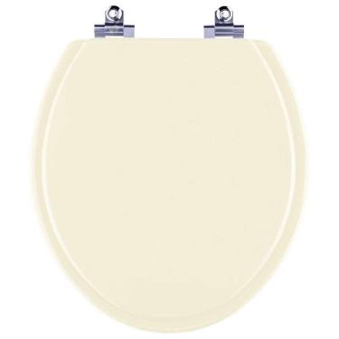 Imagem de Assento Sanitário Laqueado Soft Close Parati Bege Claro Para Vaso Logasa