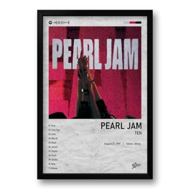 Imagem de Genérico - Quadro Álbum Spotify Ten - Pearl Jam - 40x60cm