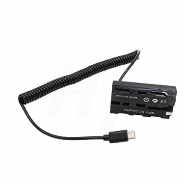Imagem de HangTon Câmera Monitor USB Tipo C para NP-F970 F570 F550 Bateria Falsa Adaptador de Alimentação Acoplador DC para Atomos Shogun Inferno Ninja