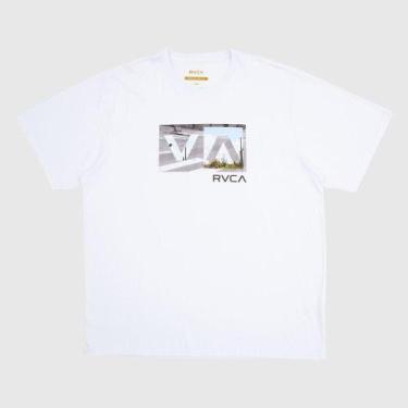 Imagem de Camiseta Rvca Balance Box Plus Size Masculina Branco