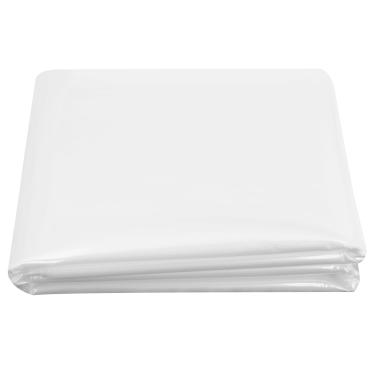 Imagem de EWONICE Capa de cobertura de filme plástico de estufa transparente da fazenda, 7,6 m por 7,9 m, filme de polietileno resistente a UV de 6 mil, folha de cobertura de planta de casa verde de jardim de casa de argola (7,6 m x 8 m)