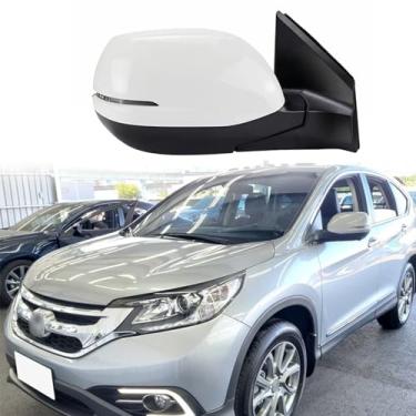 Imagem de Substituição do espelho lateral do passageiro adequado para HONDA CRV CR-V RM1 RM2 RM4 do carro retrovisor do carro 2012 2014 2015 2016 Lente ajustável elétrica, luz de direção de LED