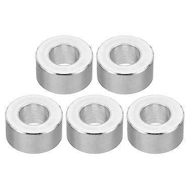 Imagem de PATIKIL Espaçadores de alumínio M10, 5 peças espaçador de metal redondo de alumínio 10,5 mm ID x 20 mm OD x 10 mm L de espessura de parafuso espaçador de alumínio para parafuso M10 de 3/8"