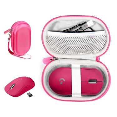 Imagem de GETGEAR Capa de mouse para Logitech G PRO X Superlight/Logitech G Pro/Logitech G305 Lightspeed Mouse gamer sem fio. Também serve para mouse de computador sem fio Logitech M510 (rosa)