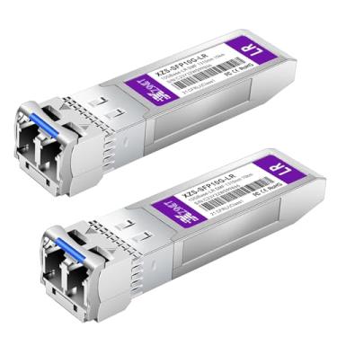 Imagem de XZSNET Transceptor SFP+ 10GBASE-LR, módulo de fibra de modo único SFP+ 10G para LC compatível com Cisco SFP-10G-LR, Ubiquiti UniFi UF-SM-10G, Mikrotik S+31DLC10D, Meraki, Netgear, D-Link e mais,