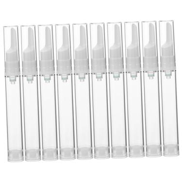Imagem de Frasco de creme para os olhos com 10 peças, frascos de bomba sem ar para cuidados com a pele em viagens, dispensador de creme de 15ml, frasco de vácuo, recipiente de bomba, bomba de vácuo cosmética co