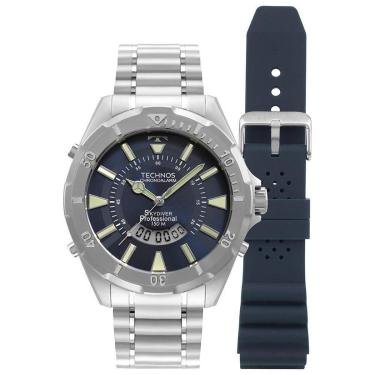 Imagem de Relógio Masculino Skydiver Technos Prata WT2050AP/T1A - Coleção Exclusiva-Masculino