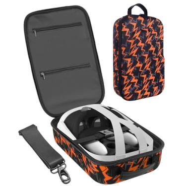 Imagem de Estojo de transporte rígido EVA compatível com fone de ouvido para jogos VR Meta Quest 3 versão com alça de ombro e almofada de lente antiarranhões, adequado para viagens e armazenamento doméstico/822
