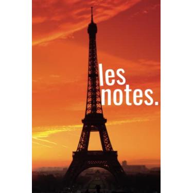 Imagem de Paris Sunset, caderno de diário forrado em branco: 120 páginas, médio 15 x 23 cm - papel de qualidade 90 GSM, capa mole