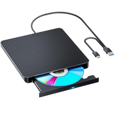Imagem de Leitor externo Blu ray Drive BD Leitura/Gravação Gravador Portátil USB 3.0 e Gravador de DVD Tipo-C 3D Bluray Drive Compatível com/Win 8/10