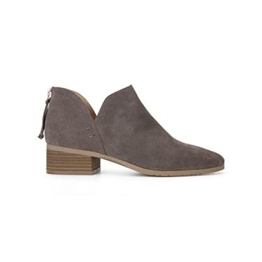 Imagem de Kenneth Cole REACTION Mocassim feminino com salto lateral no tornozelo, Concreto, 38